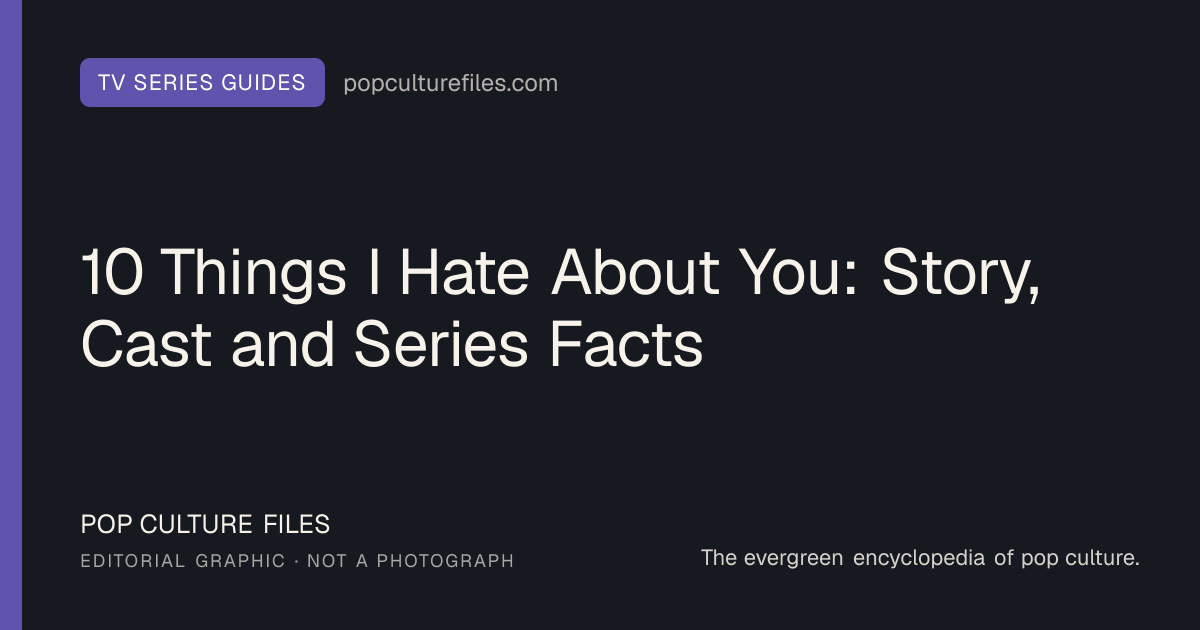 Editorial graphic for: 10 Things I Hate About You: Story, Cast and Series Facts
