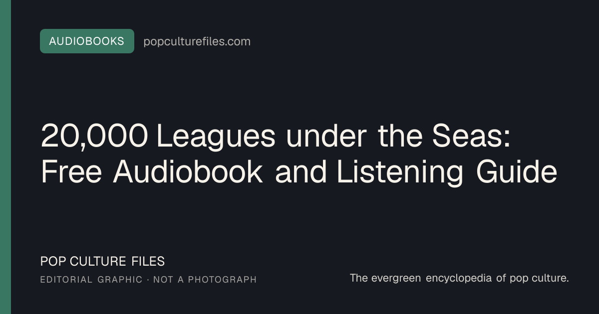Editorial graphic for: 20,000 Leagues under the Seas: Free Audiobook and Listening Guide