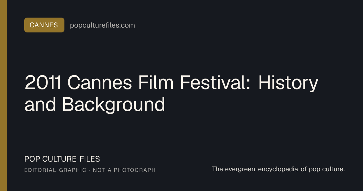 Editorial graphic for: 2011 Cannes Film Festival: History and Background