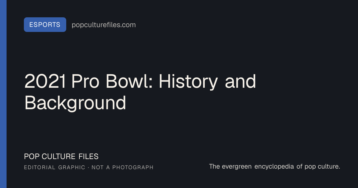 Editorial graphic for: 2021 Pro Bowl: History and Background