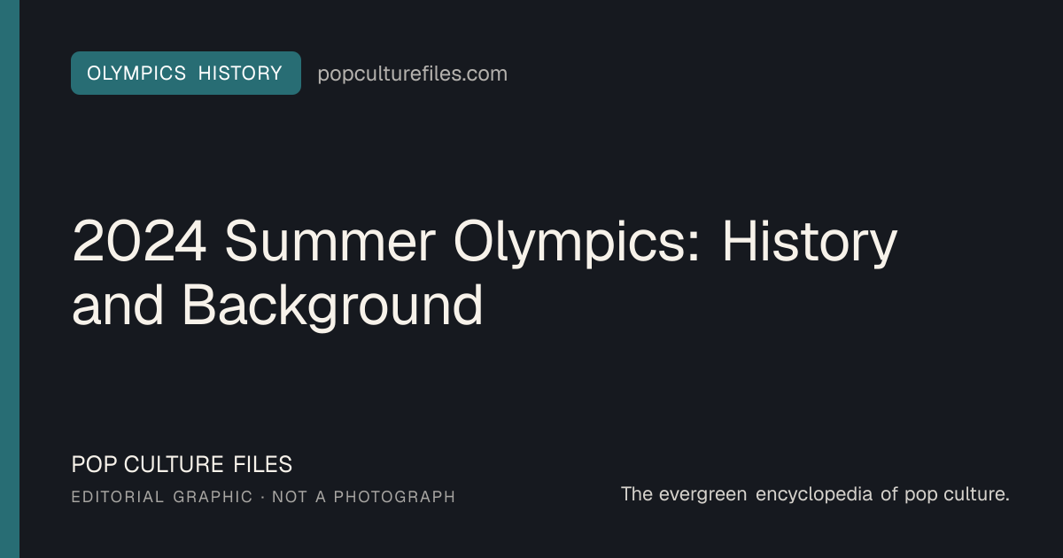 Editorial graphic for: 2024 Summer Olympics: History and Background