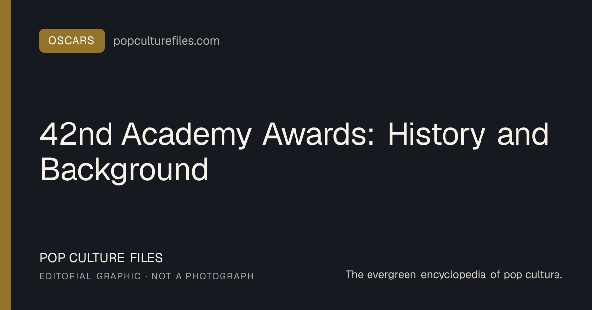 Editorial graphic for: 42nd Academy Awards: History and Background