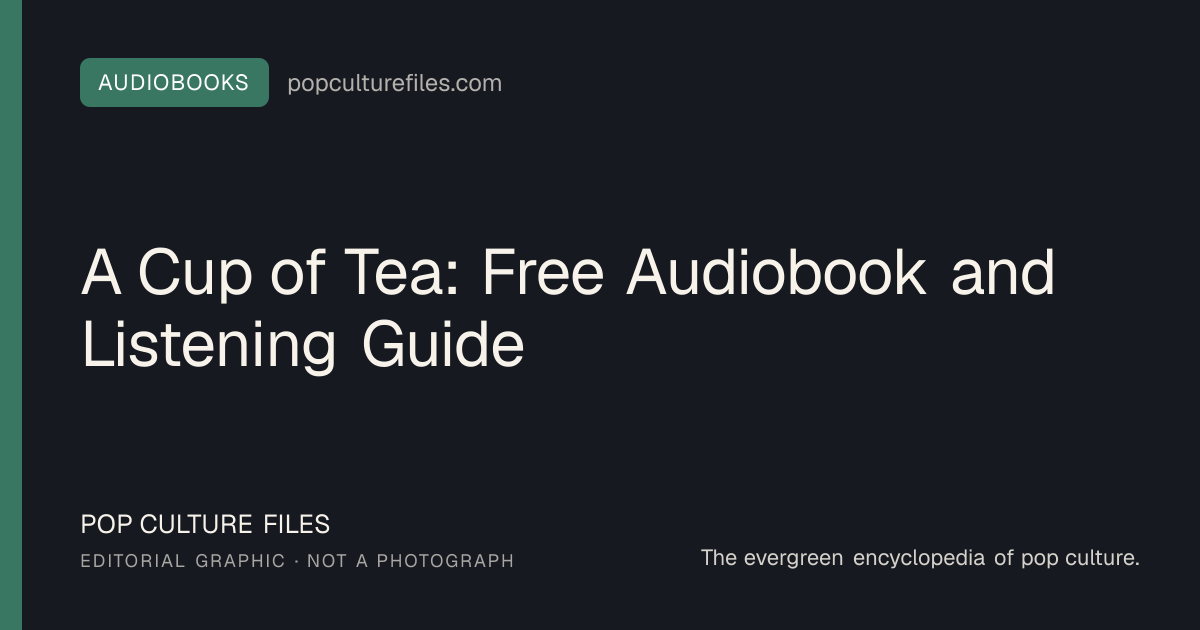 Editorial graphic for: A Cup of Tea: Free Audiobook and Listening Guide