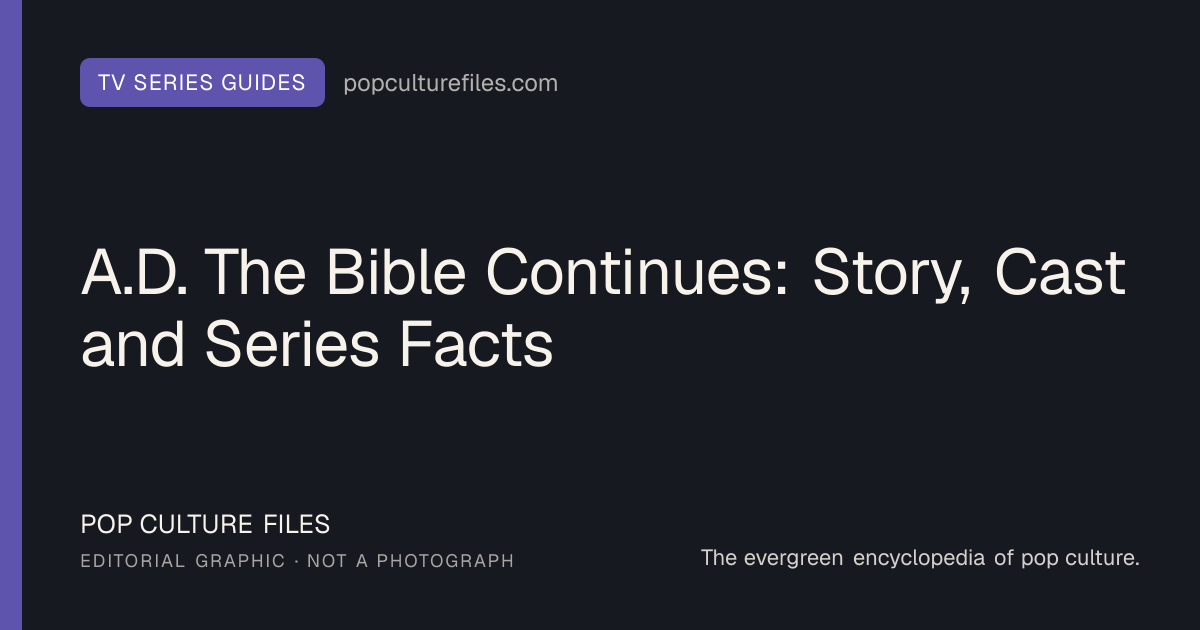 Editorial graphic for: A.D. The Bible Continues: Story, Cast and Series Facts