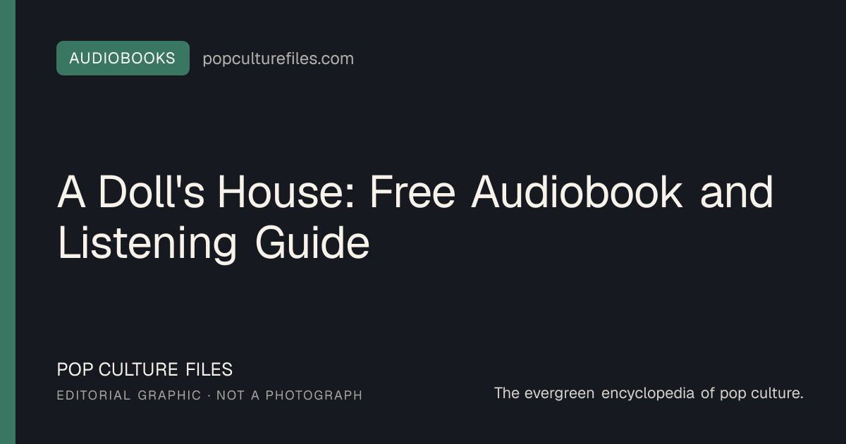 Editorial graphic for: A Doll's House: Free Audiobook and Listening Guide