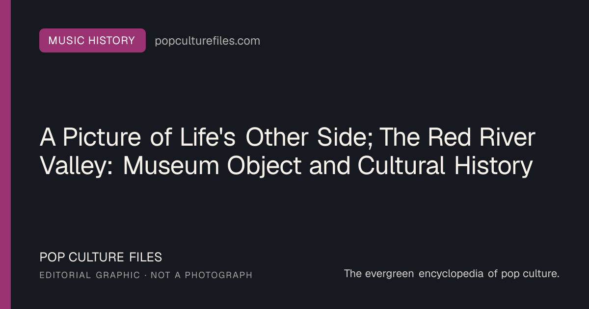 Editorial graphic for: A Picture of Life's Other Side; The Red River Valley: Museum Object and Cultural History