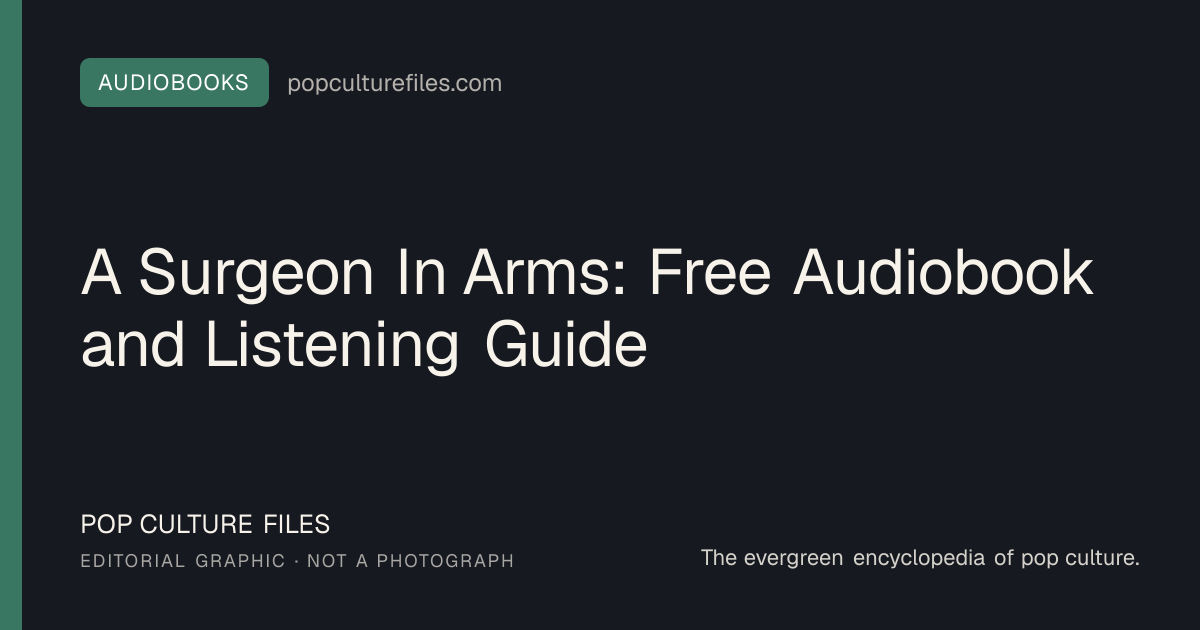 Editorial graphic for: A Surgeon In Arms: Free Audiobook and Listening Guide