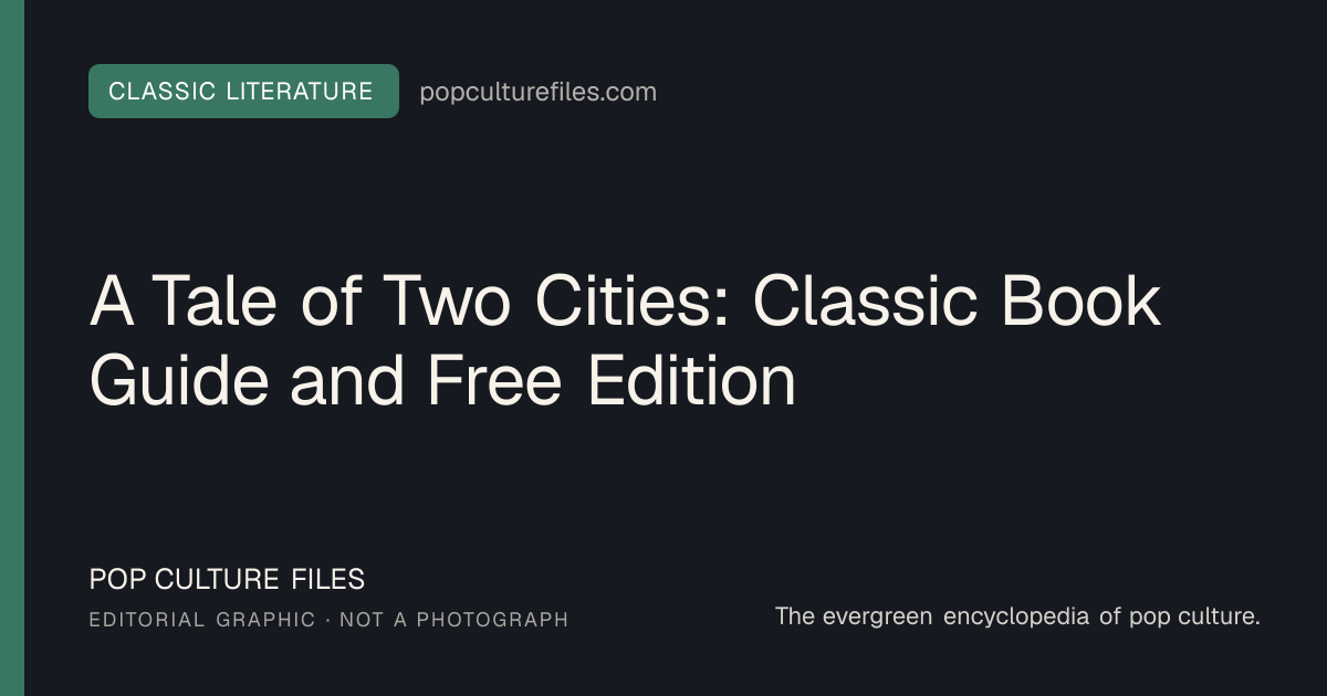 Editorial graphic for: A Tale of Two Cities: Classic Book Guide and Free Edition