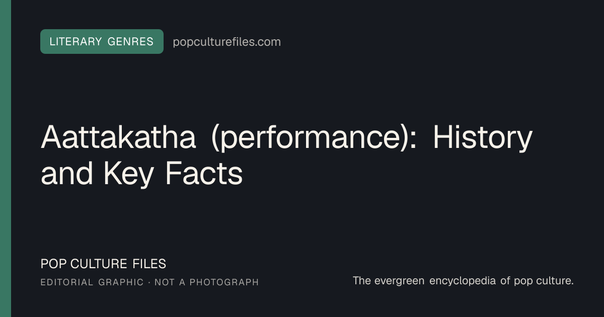 Editorial graphic for: Aattakatha (performance): History and Key Facts