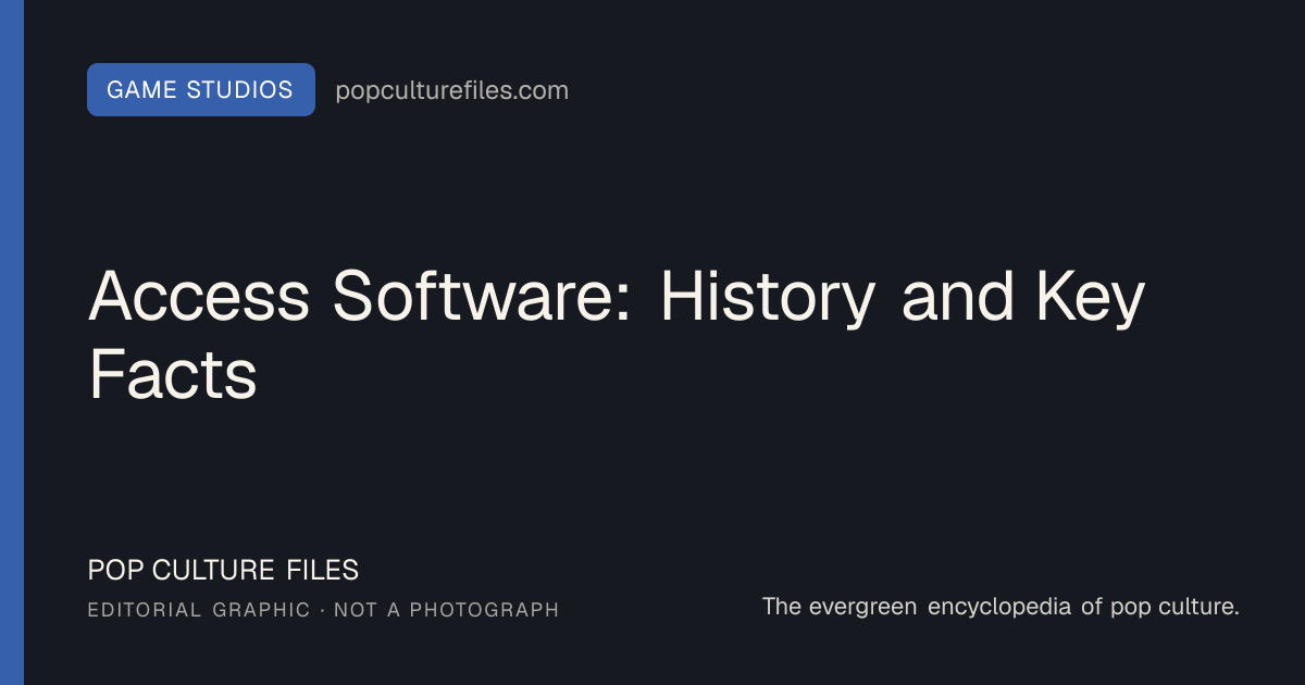 Editorial graphic for: Access Software: History and Key Facts