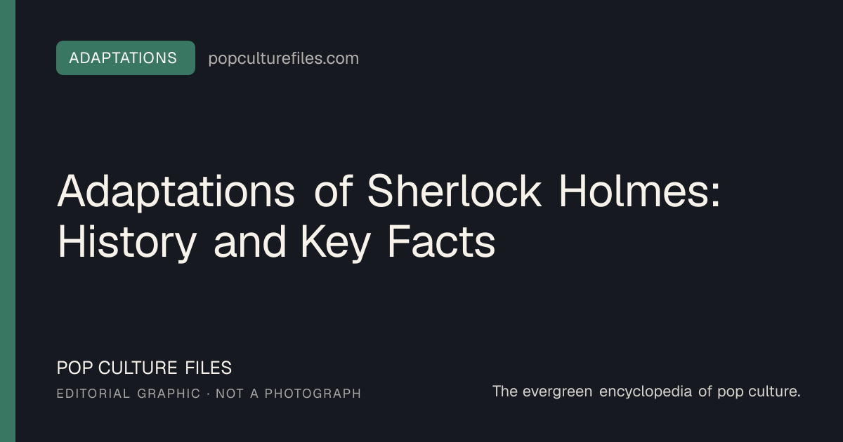 Editorial graphic for: Adaptations of Sherlock Holmes: History and Key Facts
