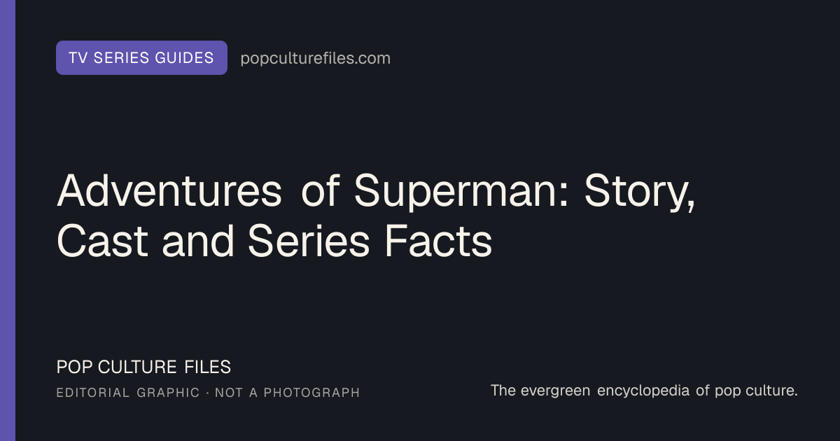 Editorial graphic for: Adventures of Superman: Story, Cast and Series Facts