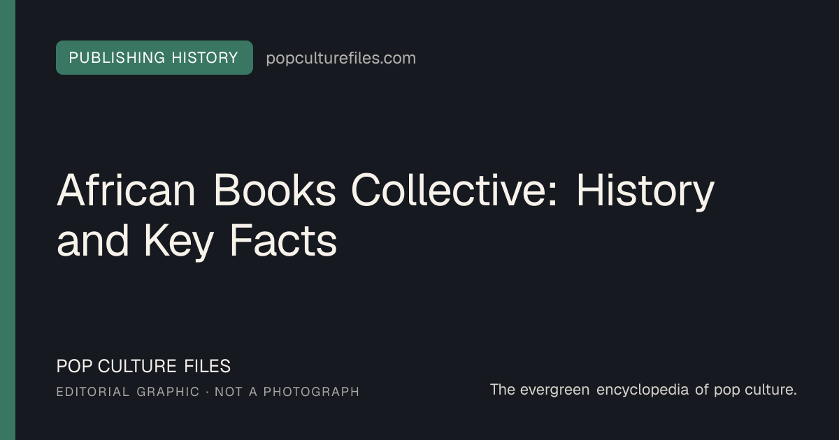 Editorial graphic for: African Books Collective: History and Key Facts