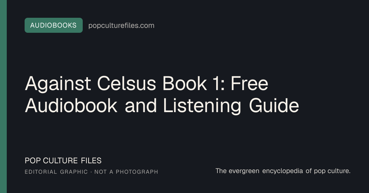 Editorial graphic for: Against Celsus Book 1: Free Audiobook and Listening Guide
