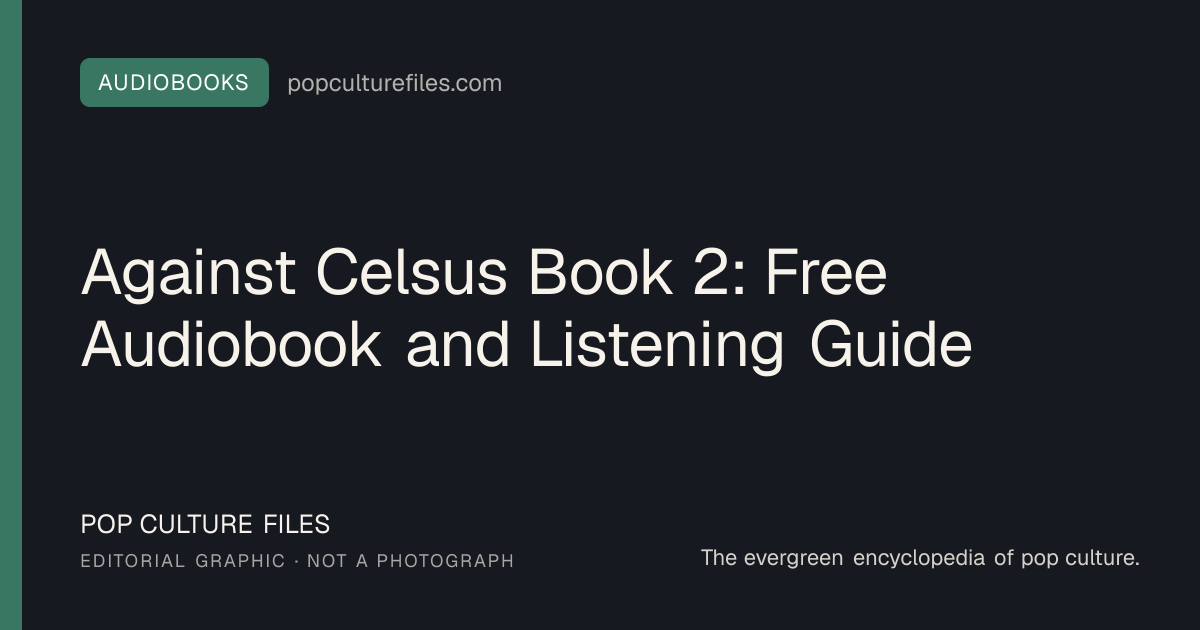 Editorial graphic for: Against Celsus Book 2: Free Audiobook and Listening Guide
