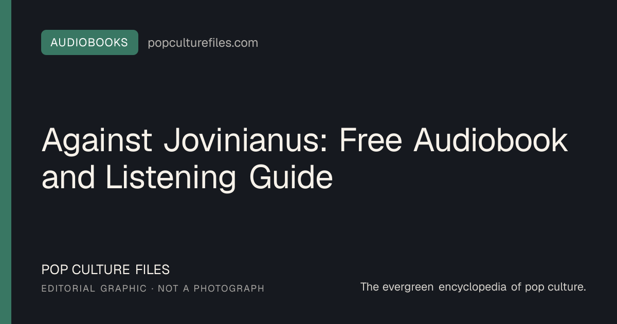 Editorial graphic for: Against Jovinianus: Free Audiobook and Listening Guide