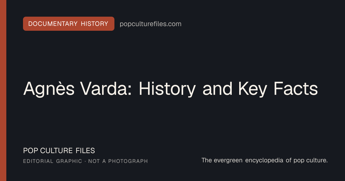 Editorial graphic for: Agnès Varda: History and Key Facts