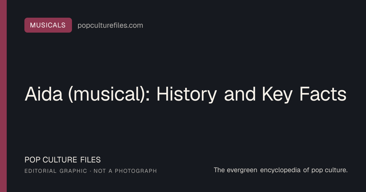 Editorial graphic for: Aida (musical): History and Key Facts
