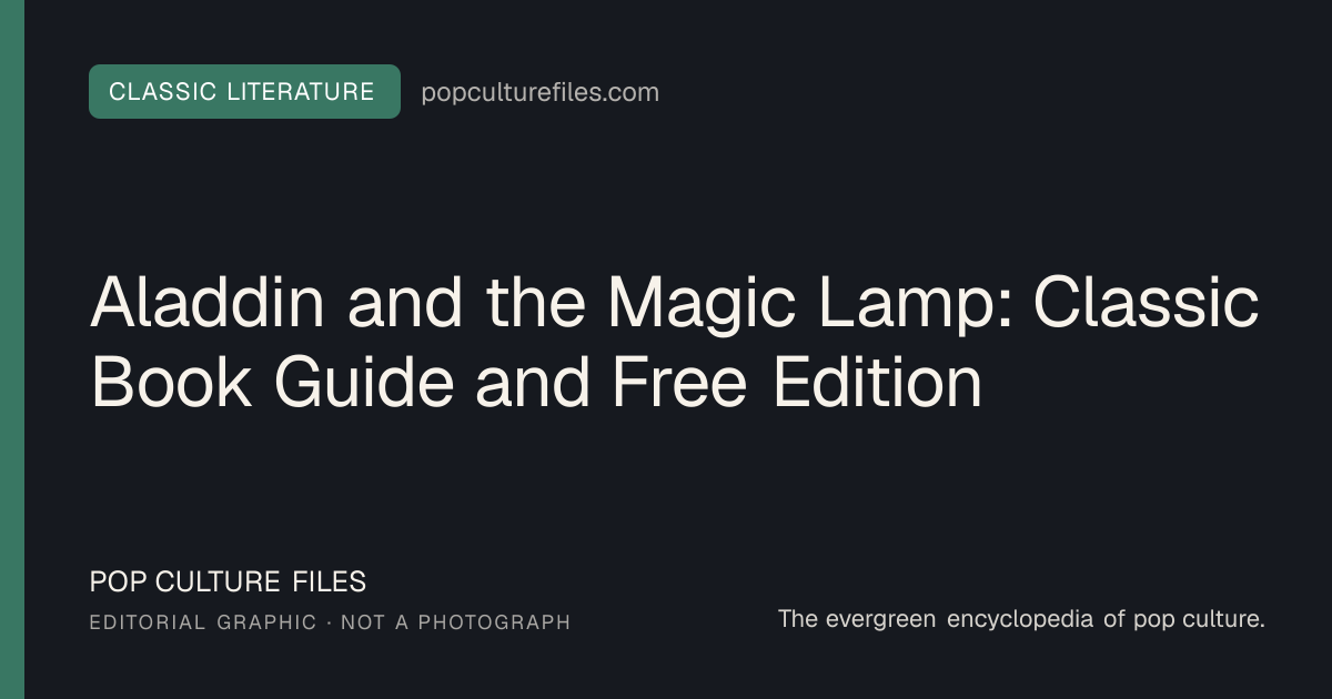Editorial graphic for: Aladdin and the Magic Lamp: Classic Book Guide and Free Edition