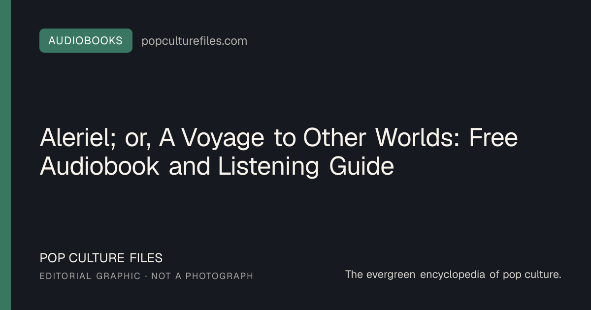 Editorial graphic for: Aleriel; or, A Voyage to Other Worlds: Free Audiobook and Listening Guide