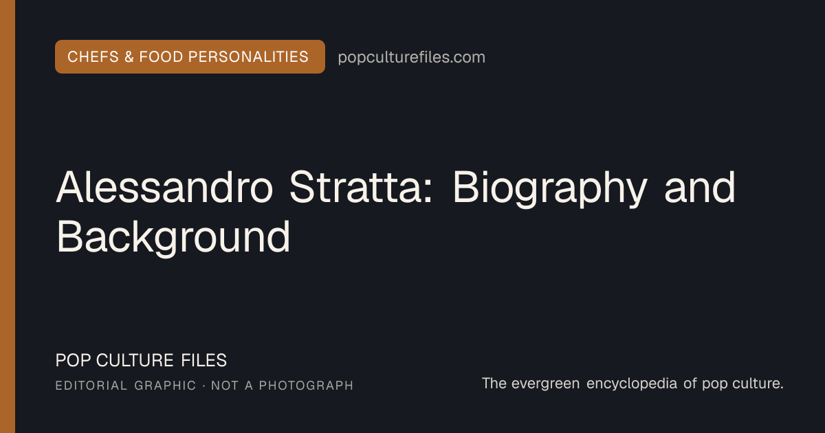 Editorial graphic for: Alessandro Stratta: Biography and Background