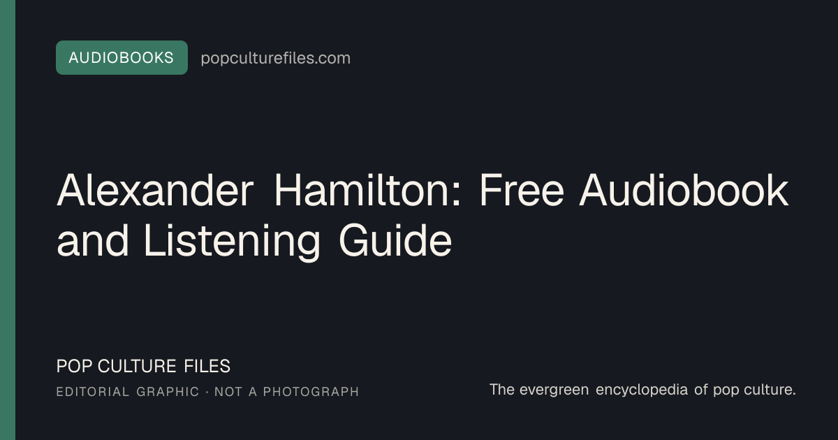 Editorial graphic for: Alexander Hamilton: Free Audiobook and Listening Guide