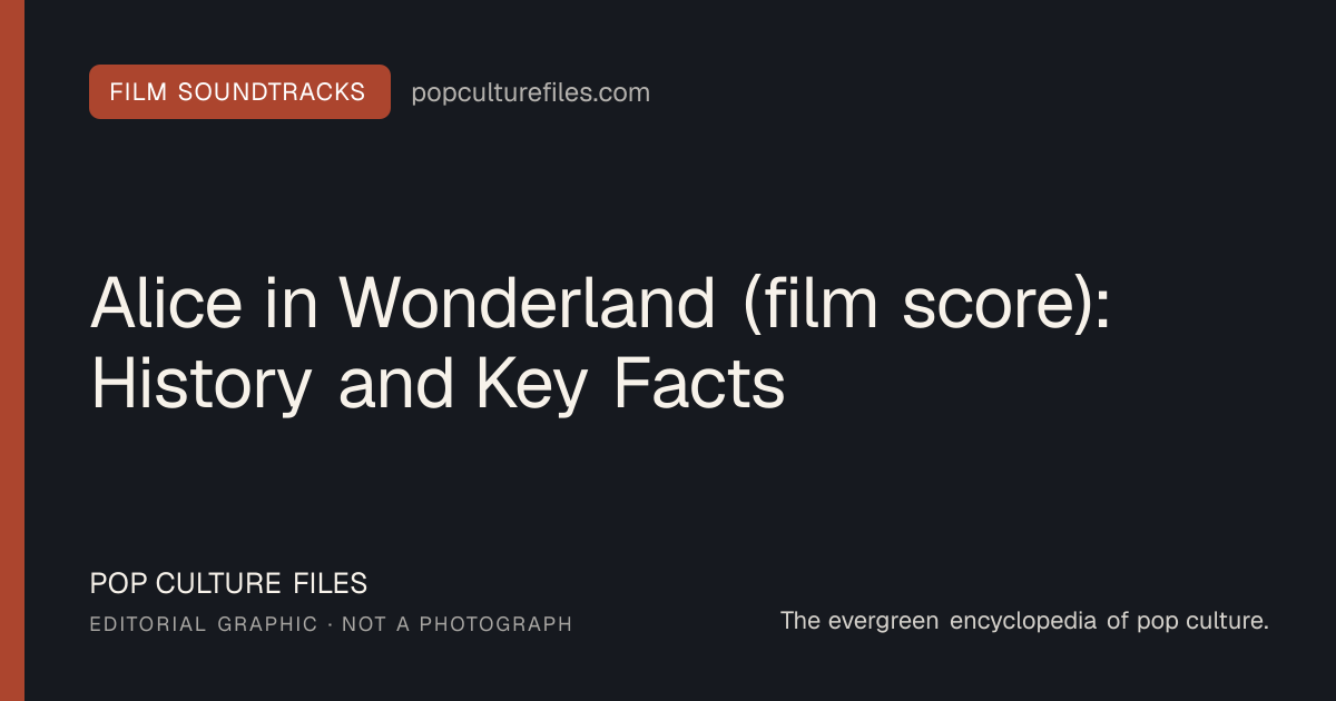 Editorial graphic for: Alice in Wonderland (film score): History and Key Facts