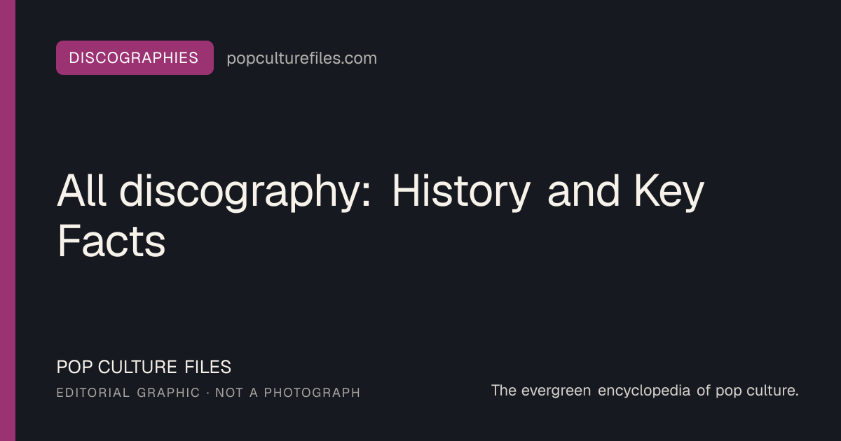 Editorial graphic for: All discography: History and Key Facts