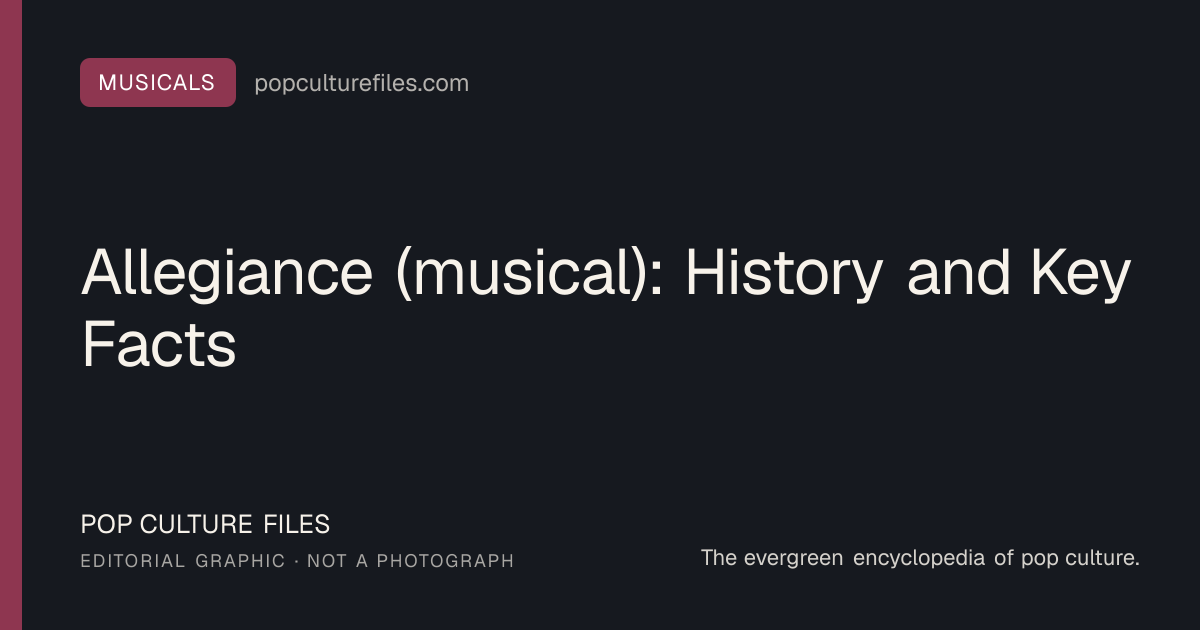 Editorial graphic for: Allegiance (musical): History and Key Facts