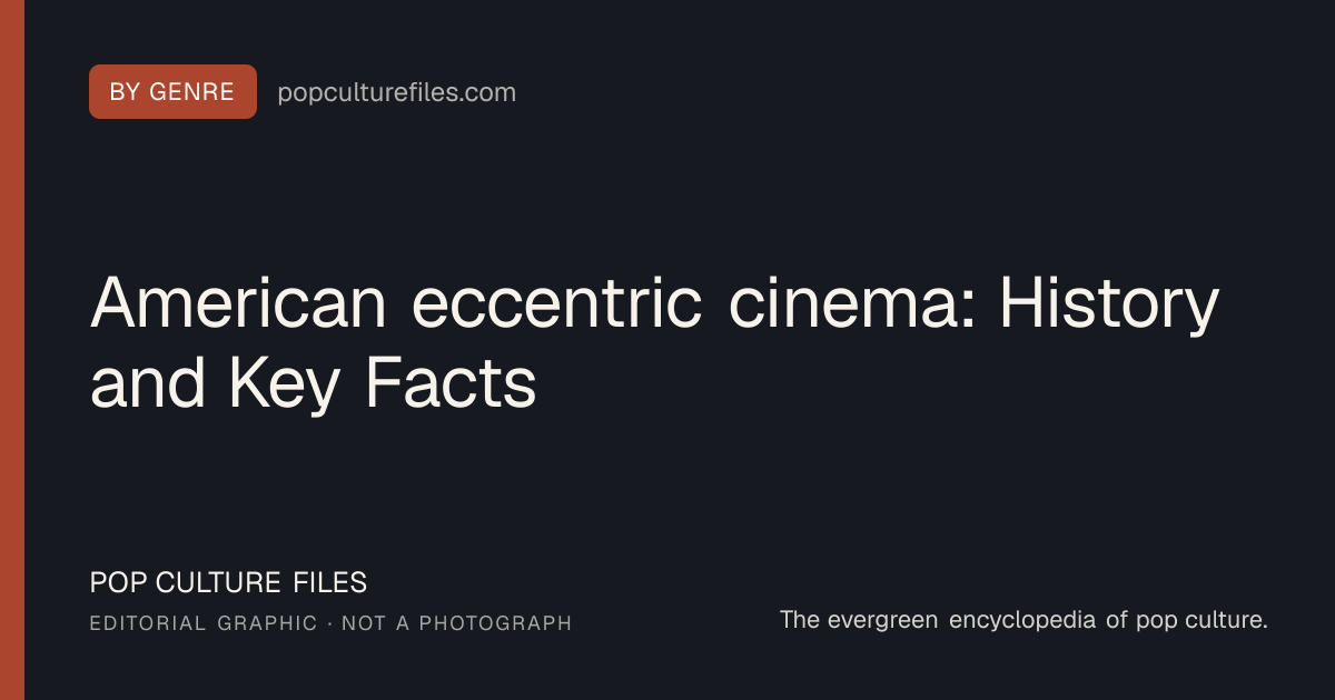 Editorial graphic for: American eccentric cinema: History and Key Facts