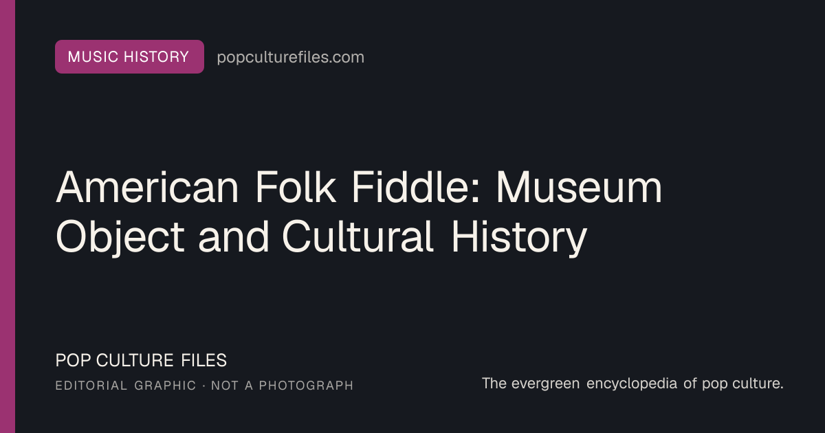 Editorial graphic for: American Folk Fiddle: Museum Object and Cultural History