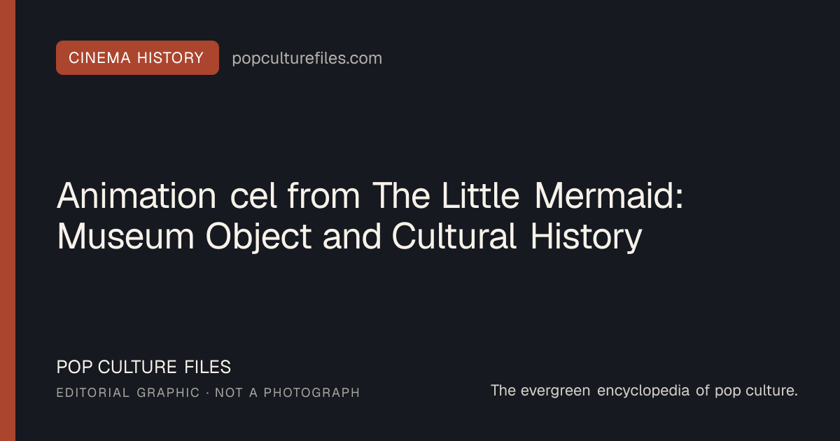 Editorial graphic for: Animation cel from The Little Mermaid: Museum Object and Cultural History