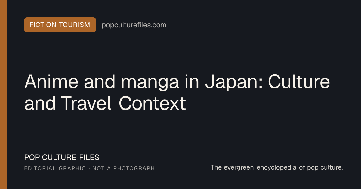 Editorial graphic for: Anime and manga in Japan: Culture and Travel Context