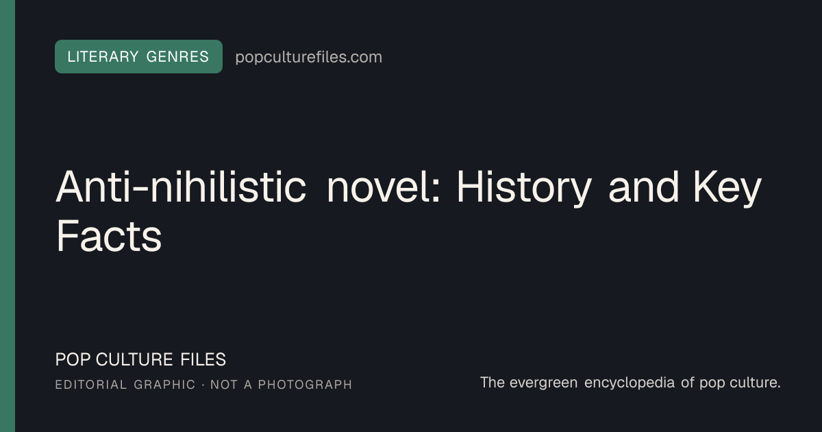 Editorial graphic for: Anti-nihilistic novel: History and Key Facts
