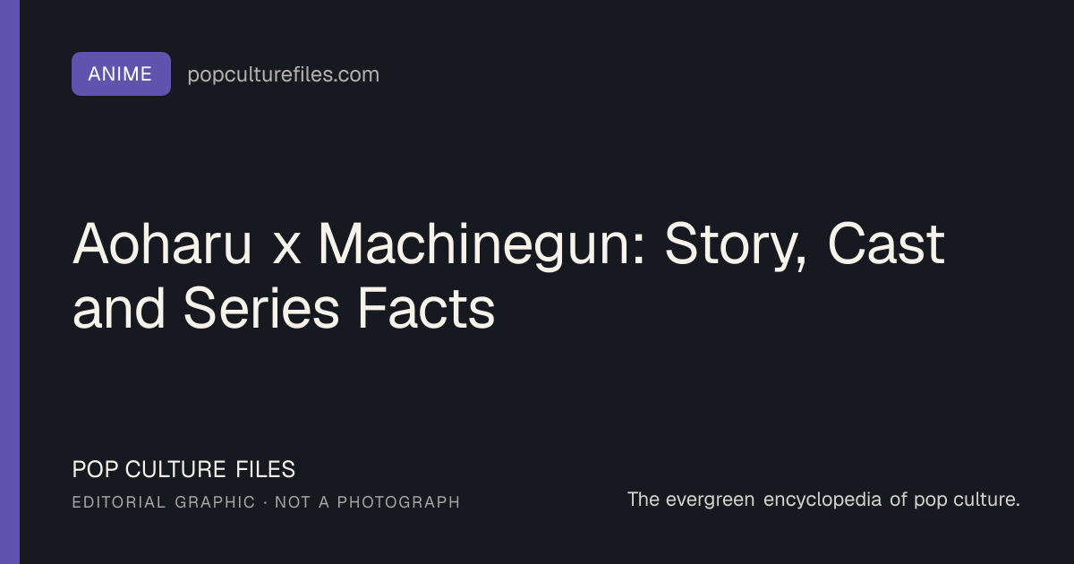 Editorial graphic for: Aoharu x Machinegun: Story, Cast and Series Facts