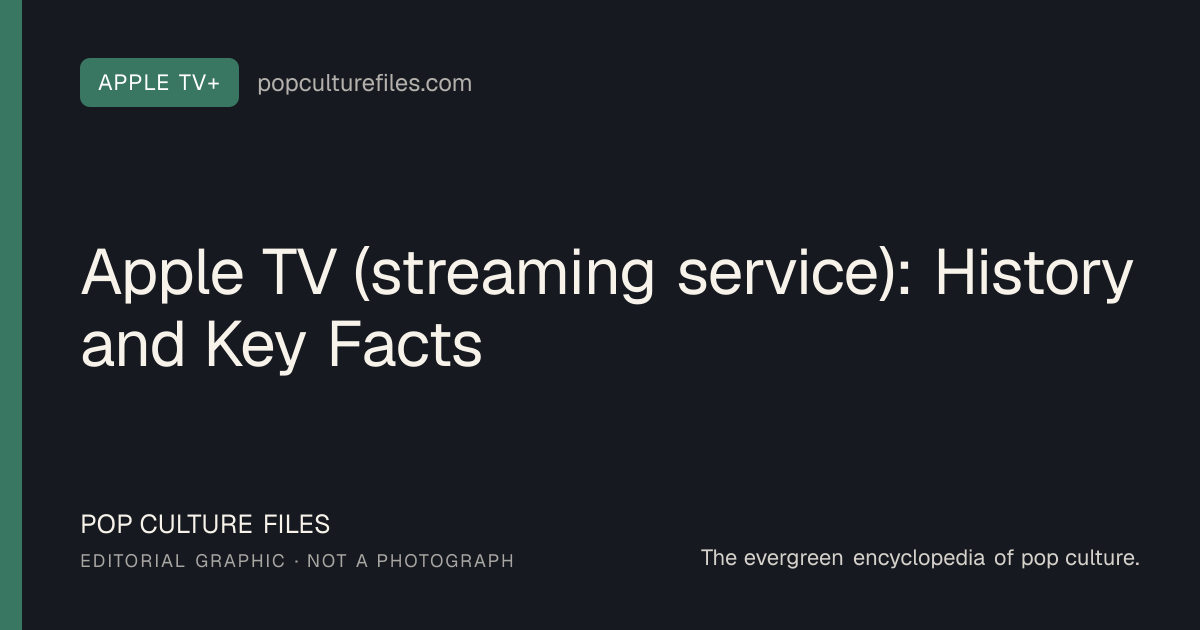 Editorial graphic for: Apple TV (streaming service): History and Key Facts