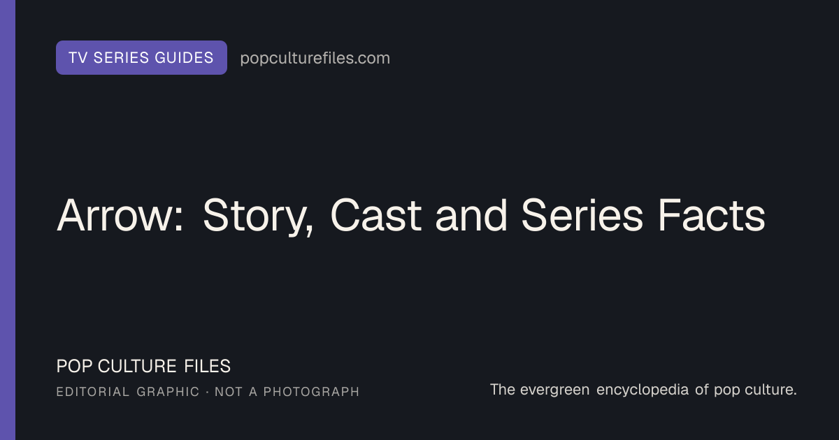 Original editorial graphic for Arrow: Story, Cast and Series Facts