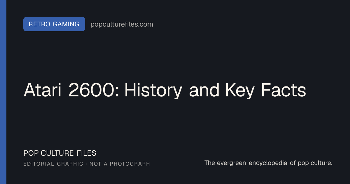 Original editorial graphic for Atari 2600: History and Key Facts