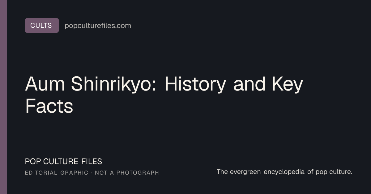 Editorial graphic for: Aum Shinrikyo: History and Key Facts