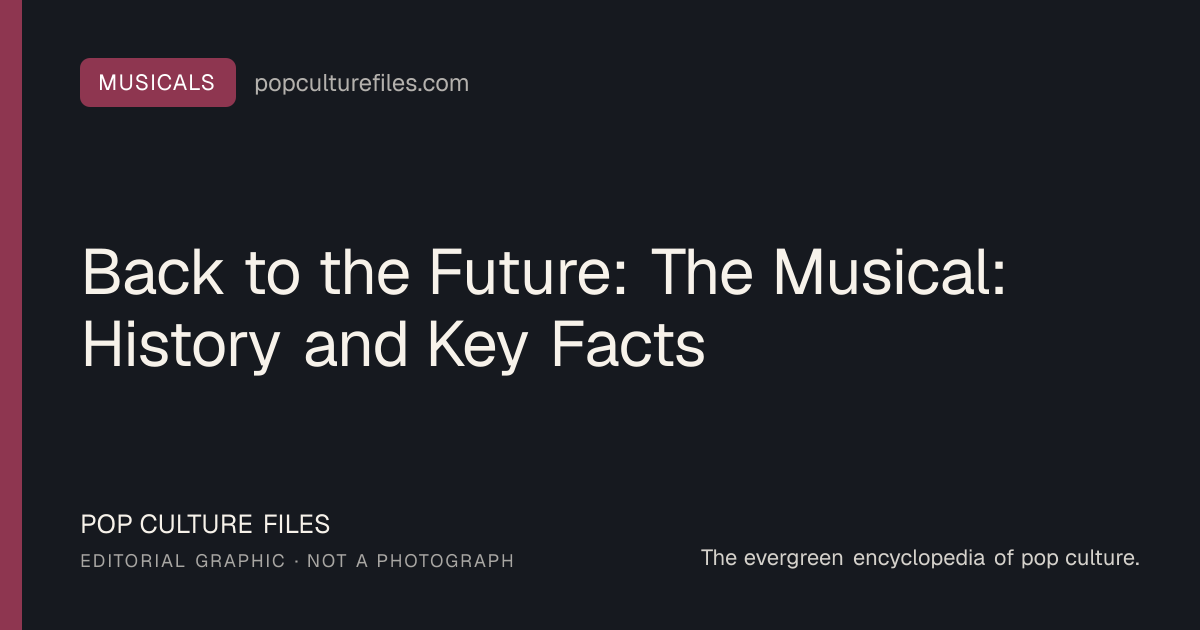 Editorial graphic for: Back to the Future: The Musical: History and Key Facts