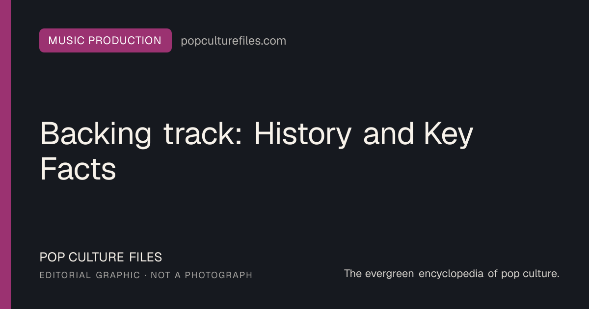 Editorial graphic for: Backing track: History and Key Facts