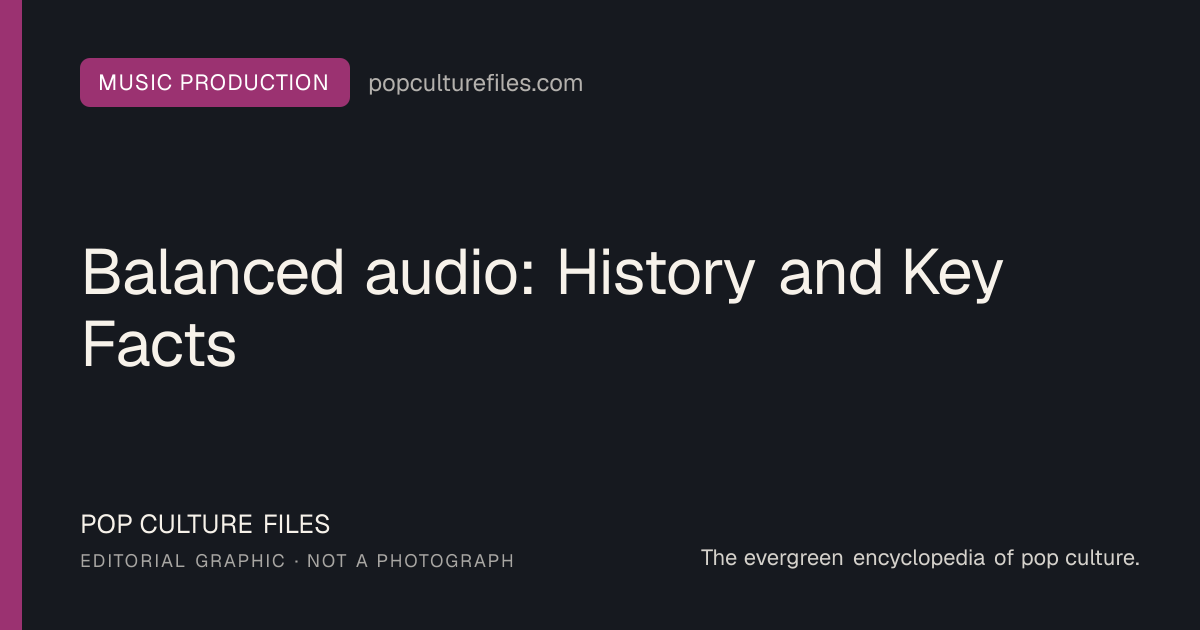 Editorial graphic for: Balanced audio: History and Key Facts