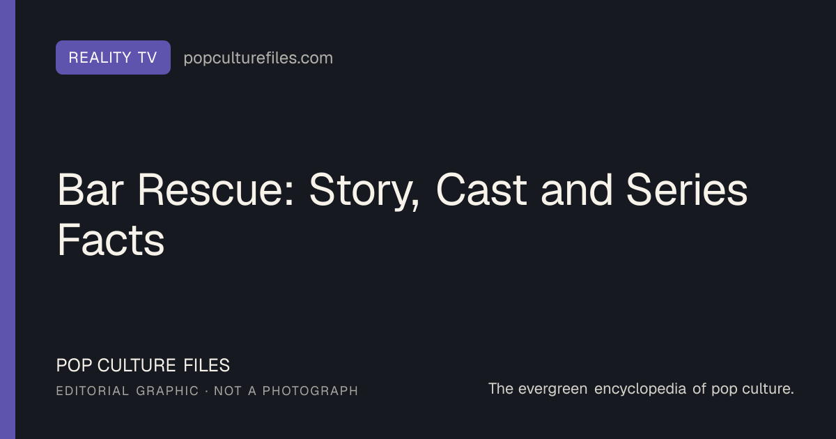 Editorial graphic for: Bar Rescue: Story, Cast and Series Facts