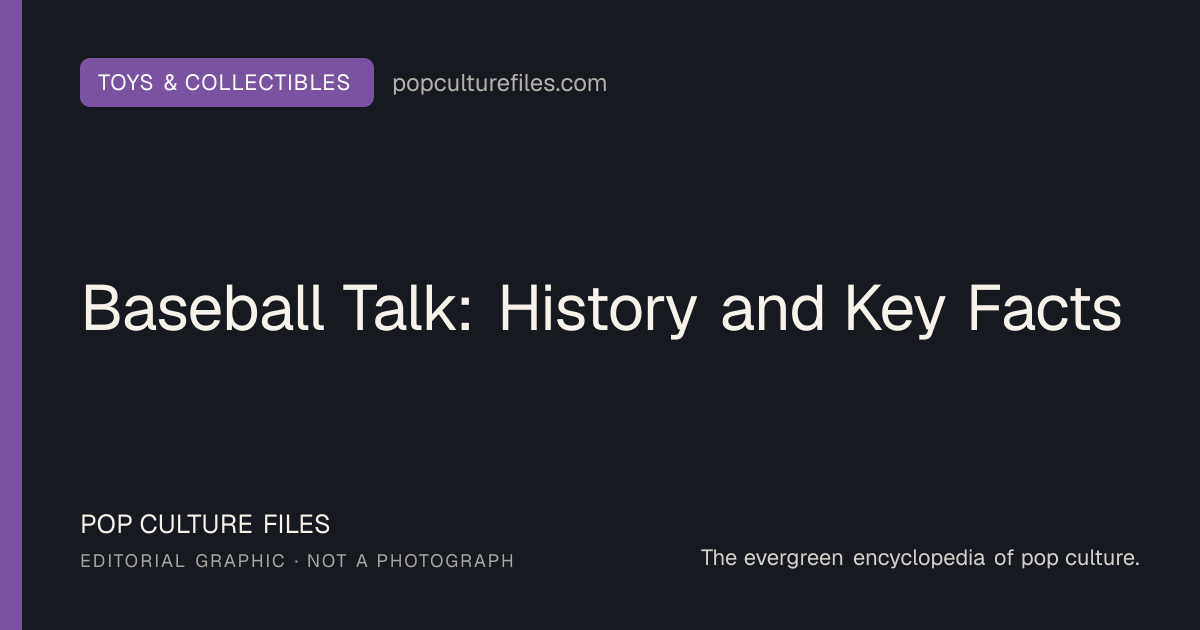 Editorial graphic for: Baseball Talk: History and Key Facts