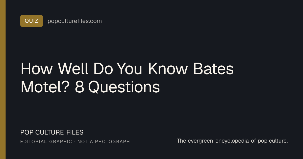 Editorial graphic for: How Well Do You Know Bates Motel? 8 Questions