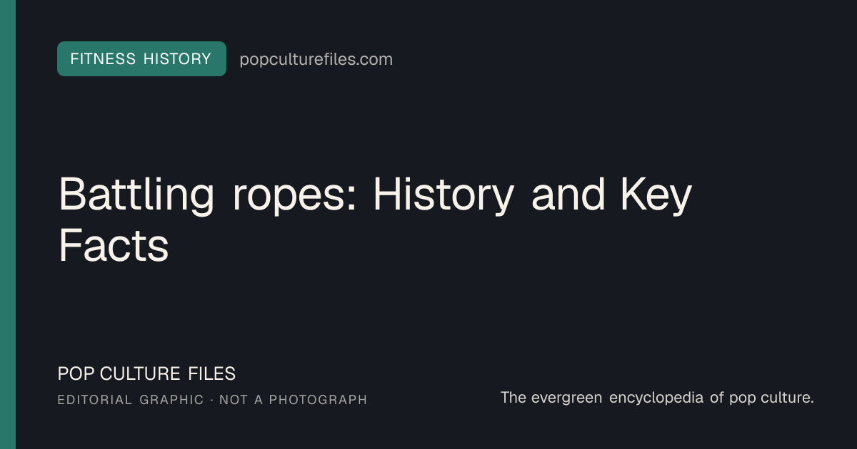 Editorial graphic for: Battling ropes: History and Key Facts