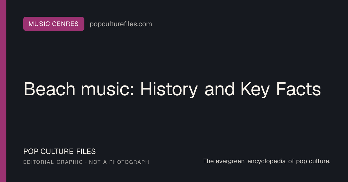 Editorial graphic for: Beach music: History and Key Facts