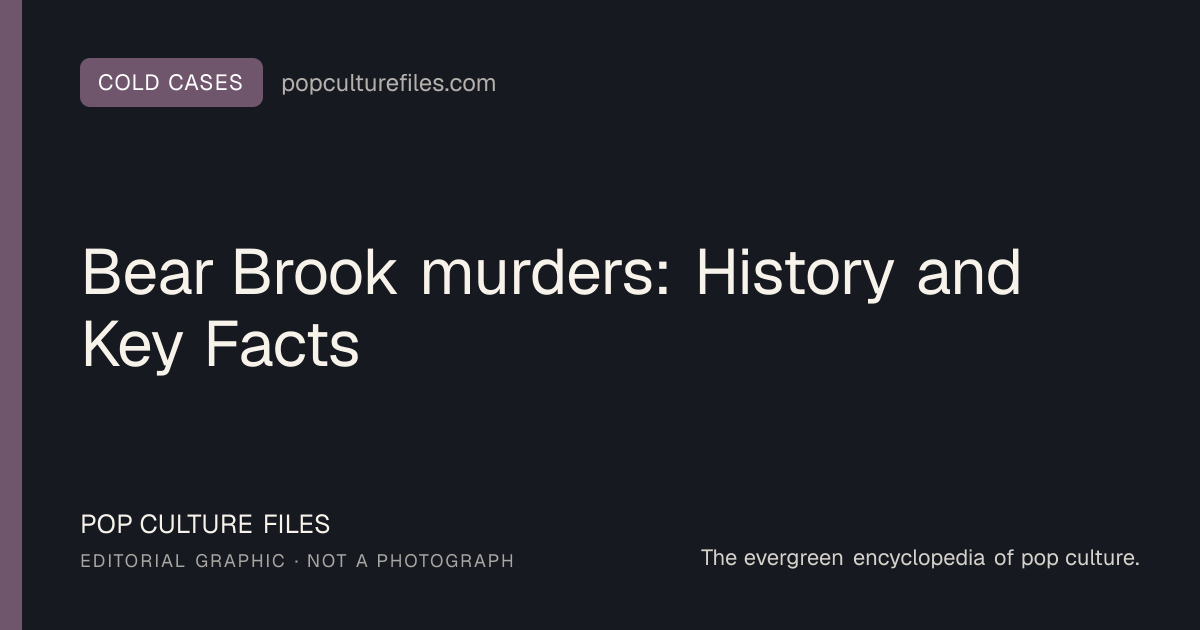 Editorial graphic for: Bear Brook murders: History and Key Facts