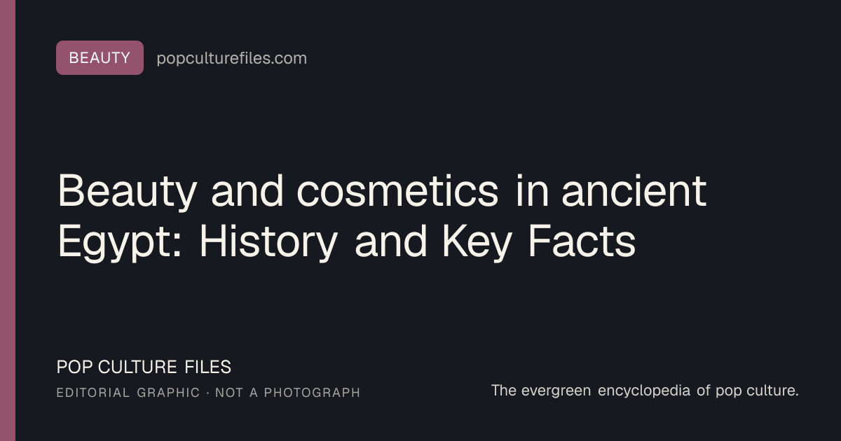 Editorial graphic for: Beauty and cosmetics in ancient Egypt: History and Key Facts