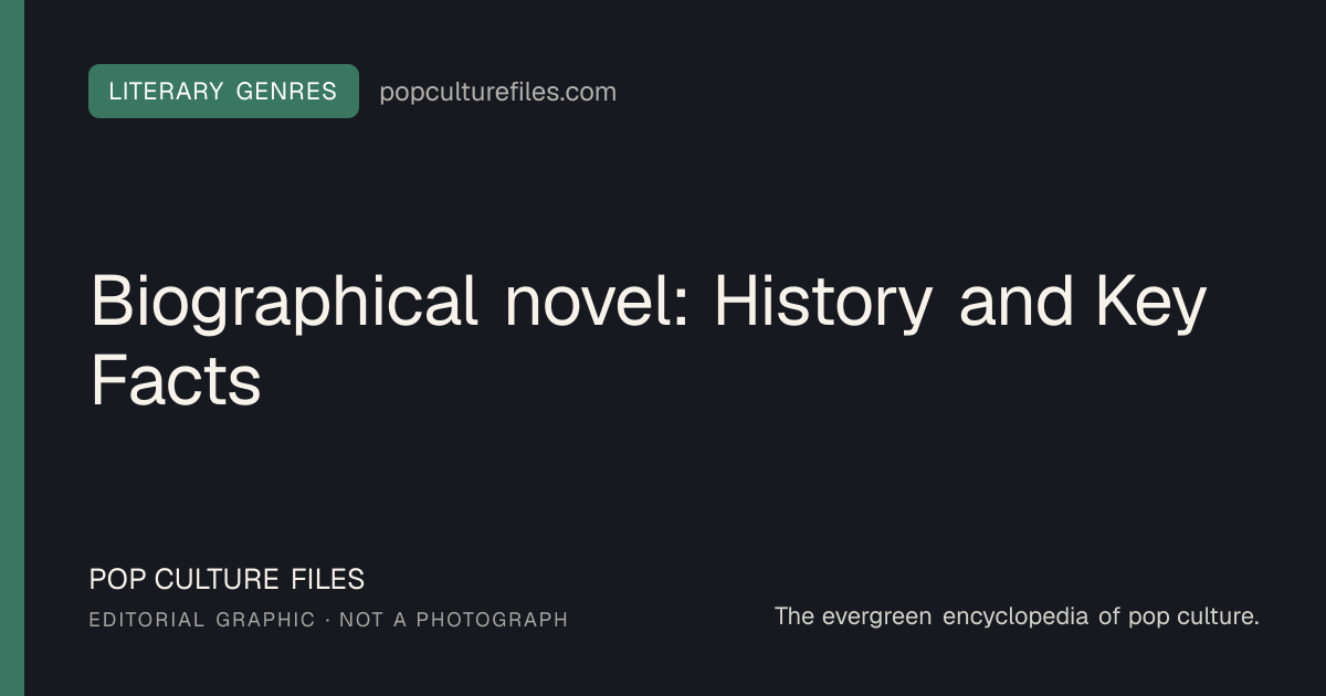 Editorial graphic for: Biographical novel: History and Key Facts